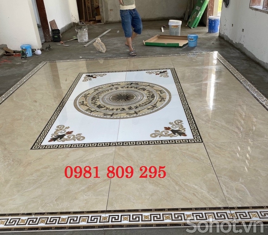 Thảm gạch nền phòng khách HA221