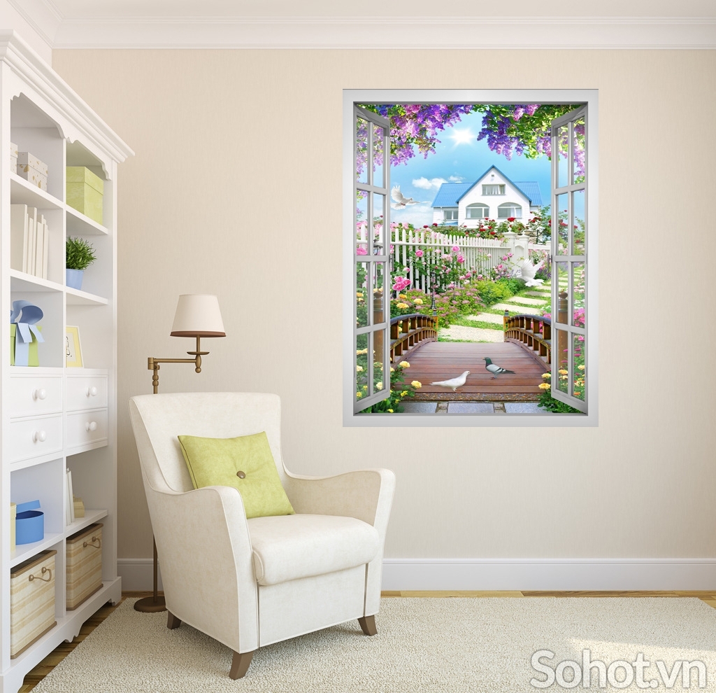 Tranh gạch 3d trang trí phòng khách - 755CV