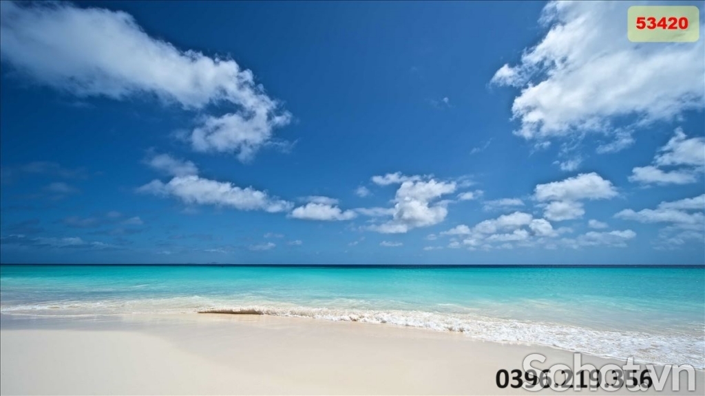 Tranh gạch đẹp bãi biển 3d