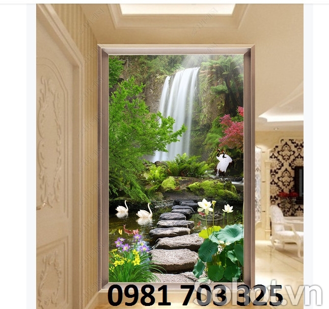 Tranh gạch phong cảnh khổ đứng