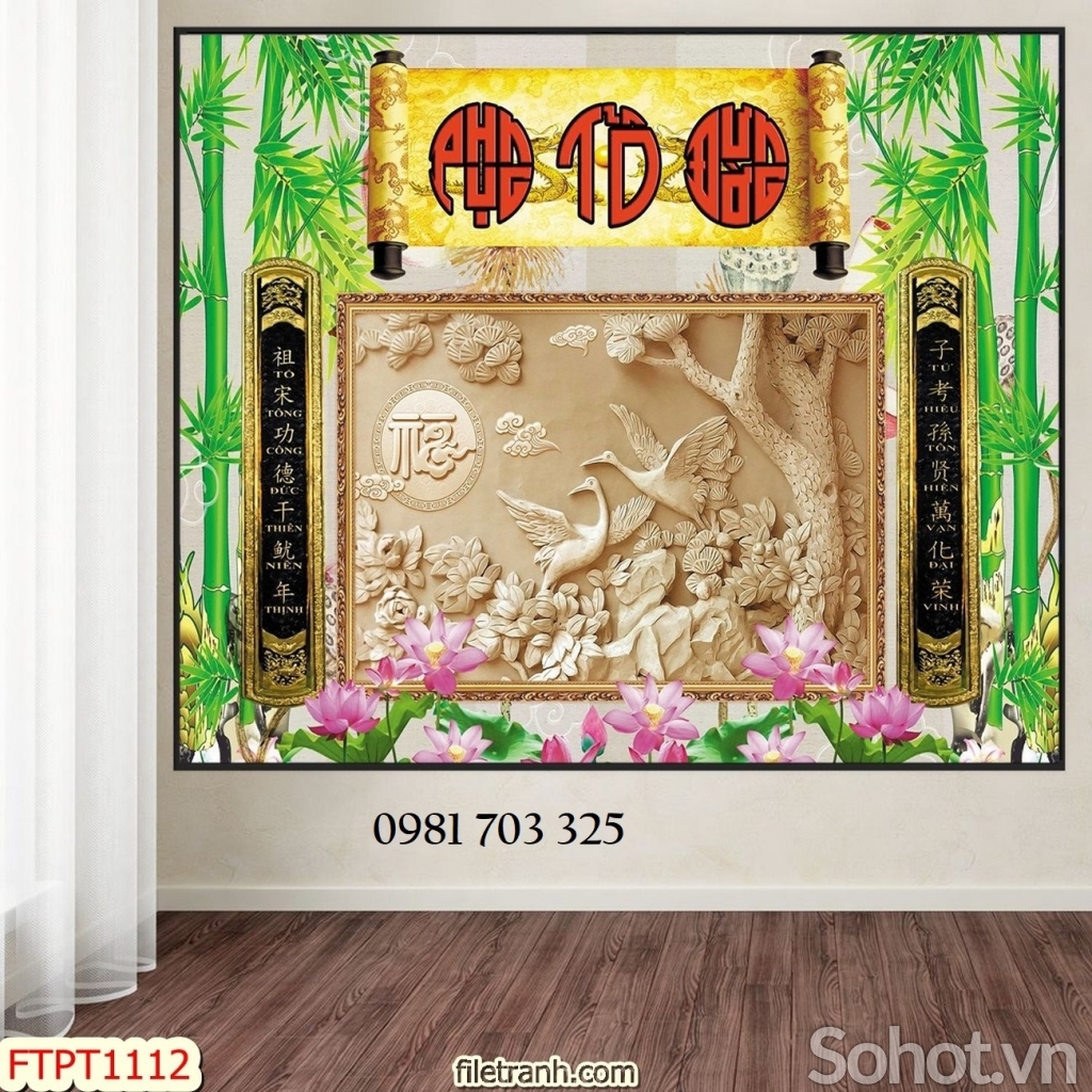 Tranh gạch ốp nhà mồ