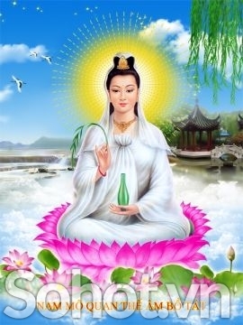 Tranh gạch 3d phật quan âm - SKM65