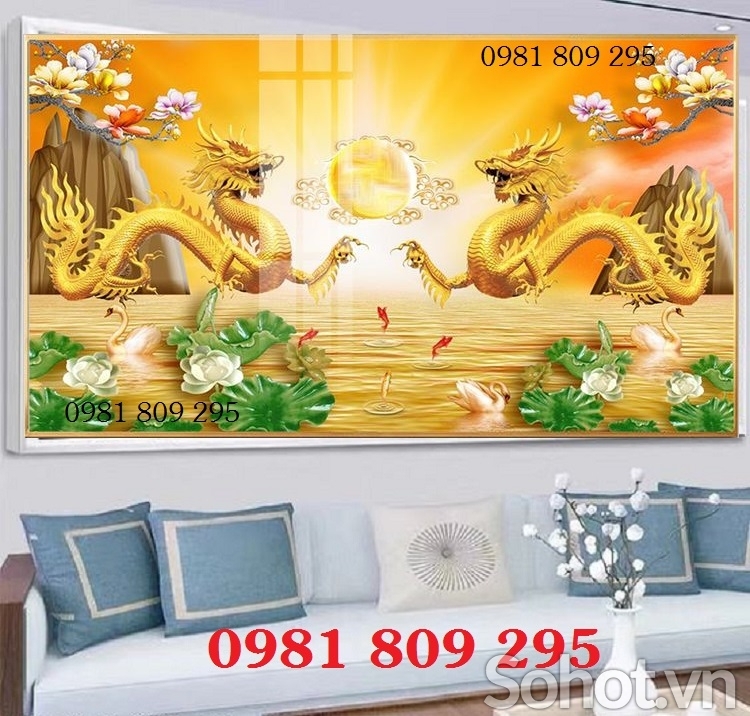 Gạch tranh Rồng Phượng  HN999