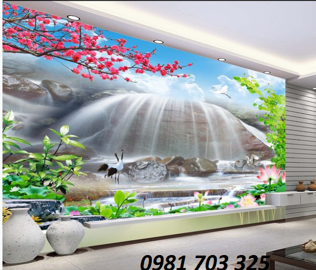 Gạch tranh 3D phong cảnh ốp tường