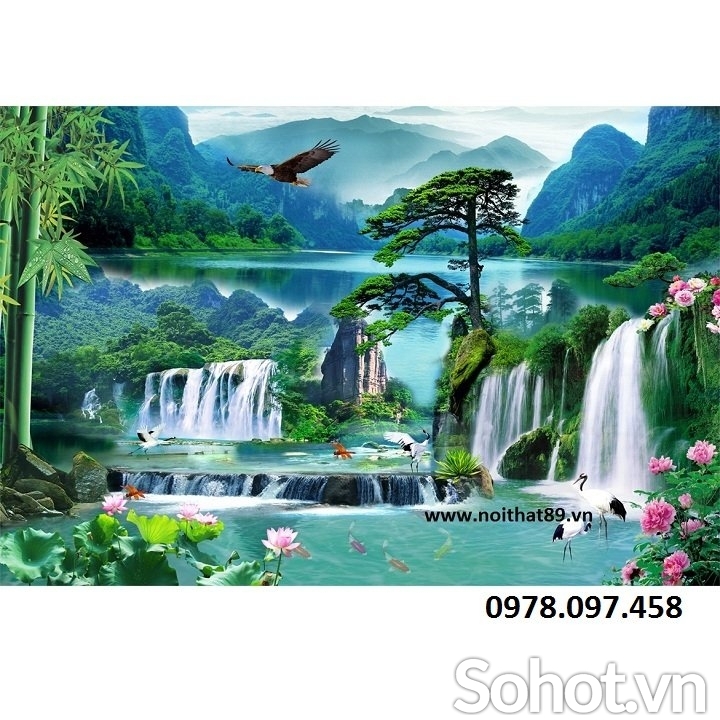 Gạch tranh 3D - tranh phong cảnh thiên nhiên