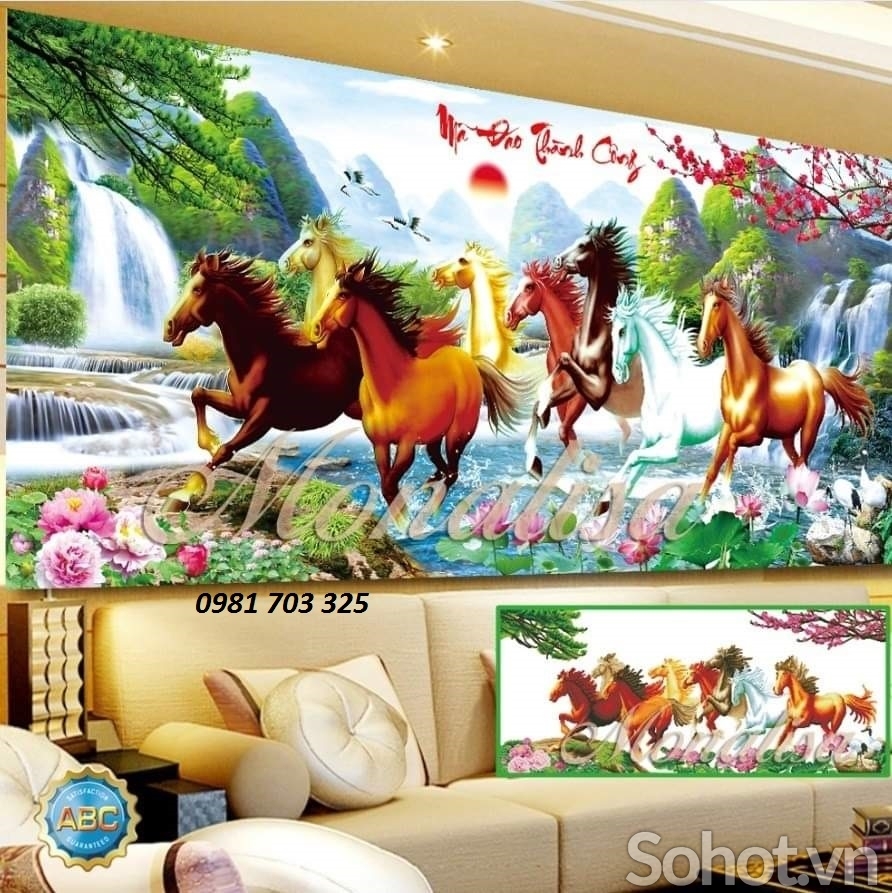 Tranh gạch mã đáo thành công