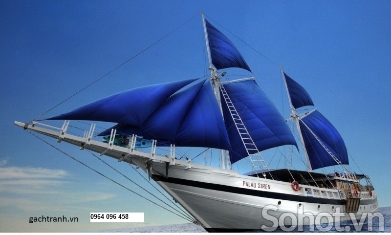 Tranh gạch 3d thuận buồm xuôi gió - CNVV84