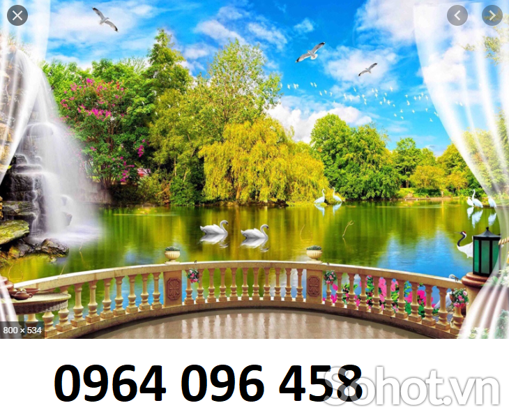 Tranh 3d phong thủy - tranh gạch 3d phong thủy - 544XL