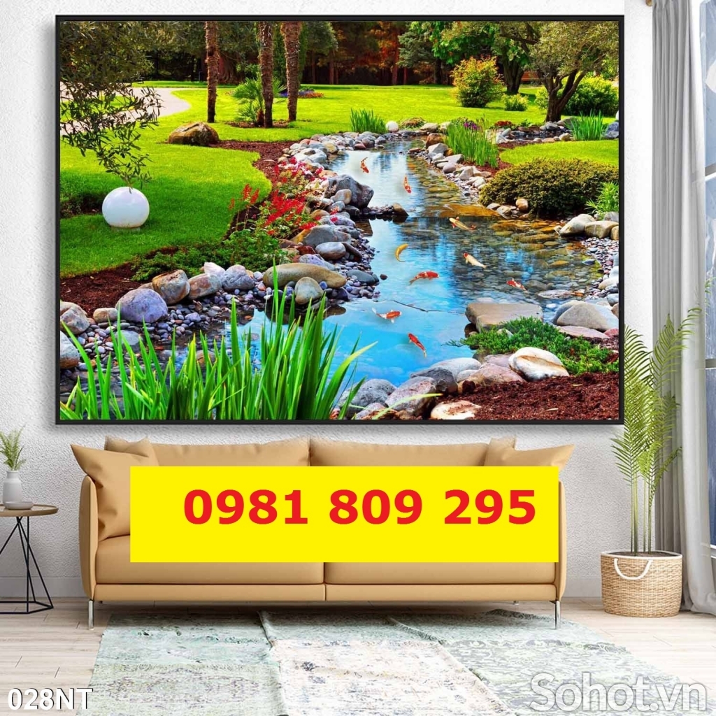 Gạch tranh thiên nhiên ốp tường