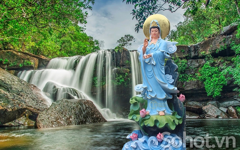 Tranh phật - tranh gạch 3d phật phòng thờ - 7544D