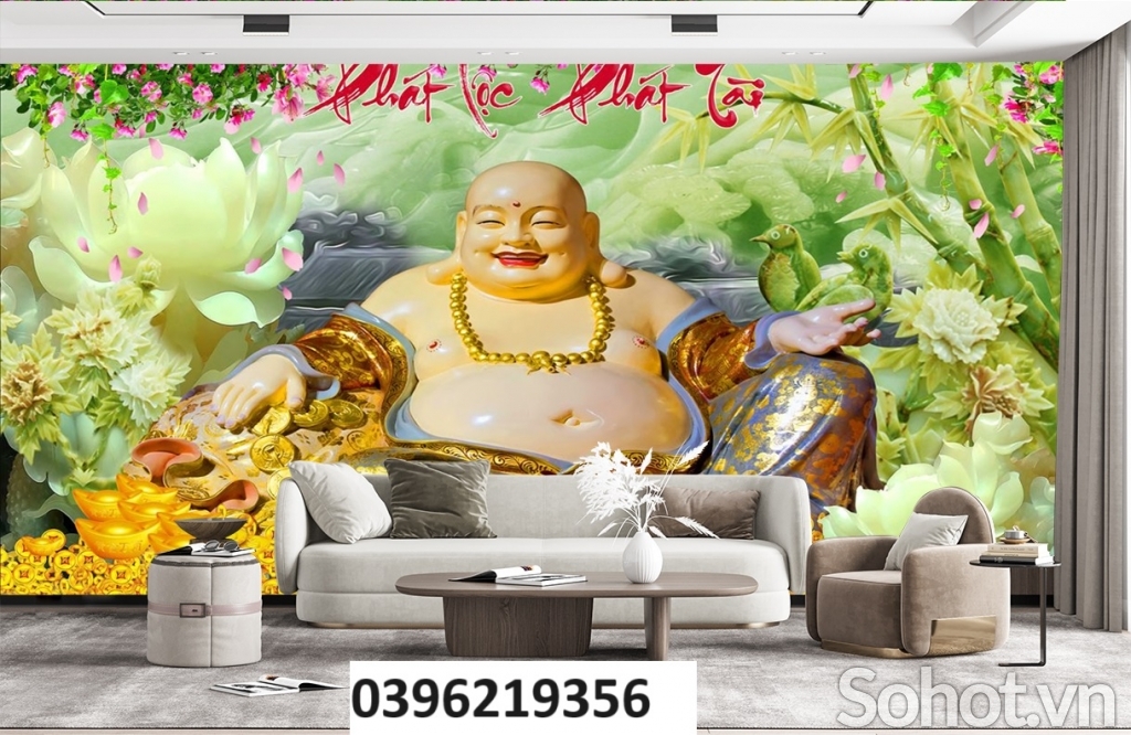 Tranh tài lộc trang trí 3d