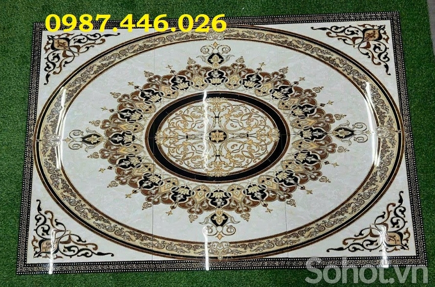 Gạch hoa trang trí thảm gạch đẹp lát nền HP2433