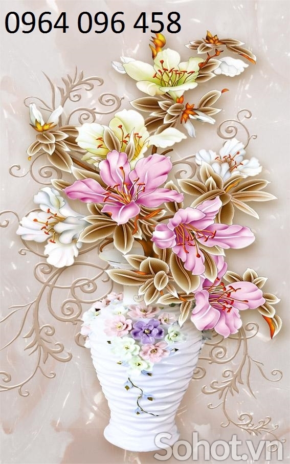 Tranh gạch 3d ốp tường cầu thang - QƯE53