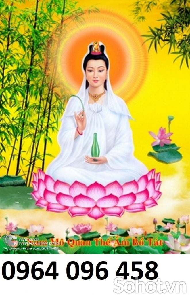 Tranh gạch 3d phật quan âm - SKM95