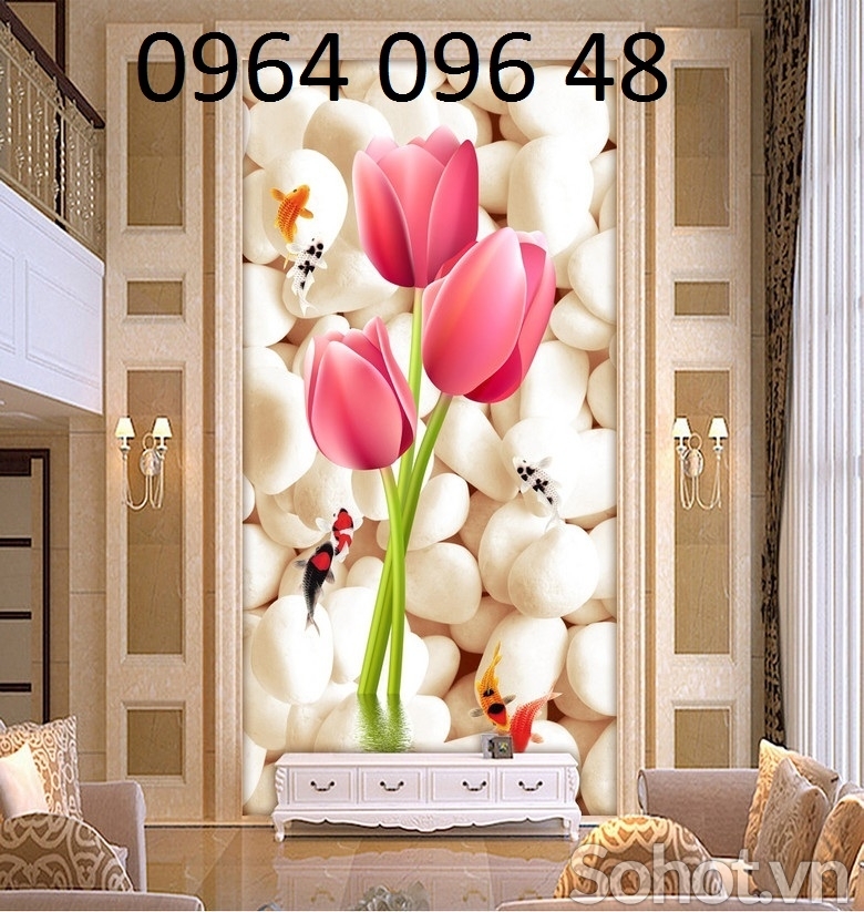 gạch 3d ốp tường phòng khách - CB56