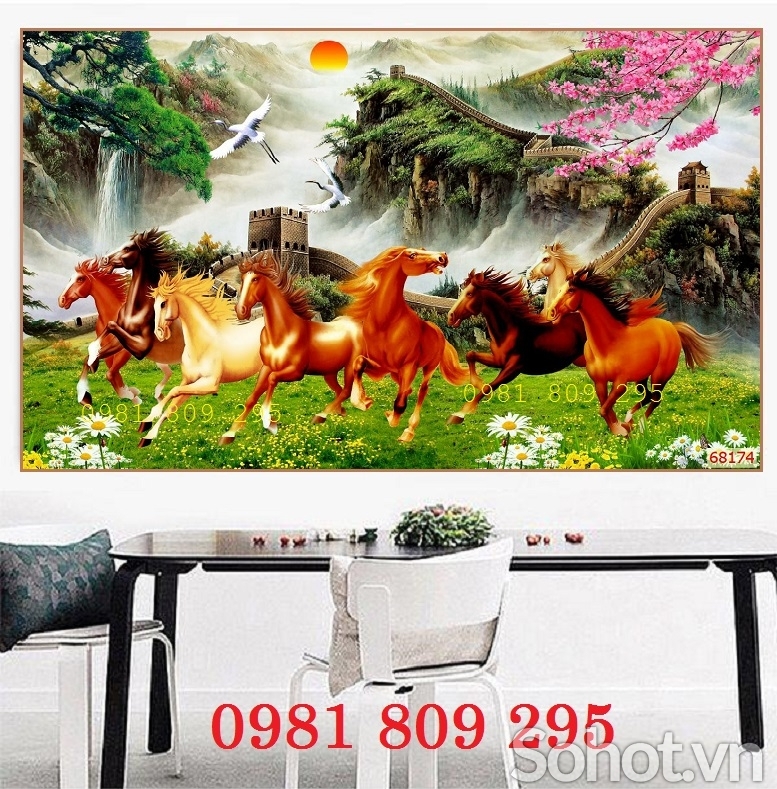 Tranh gạch ngựa 3d