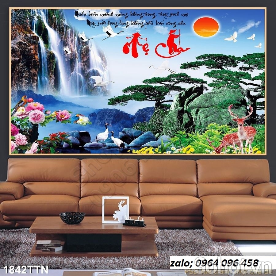 Gạch tranh 3d ốp nhà mồ - MNB42