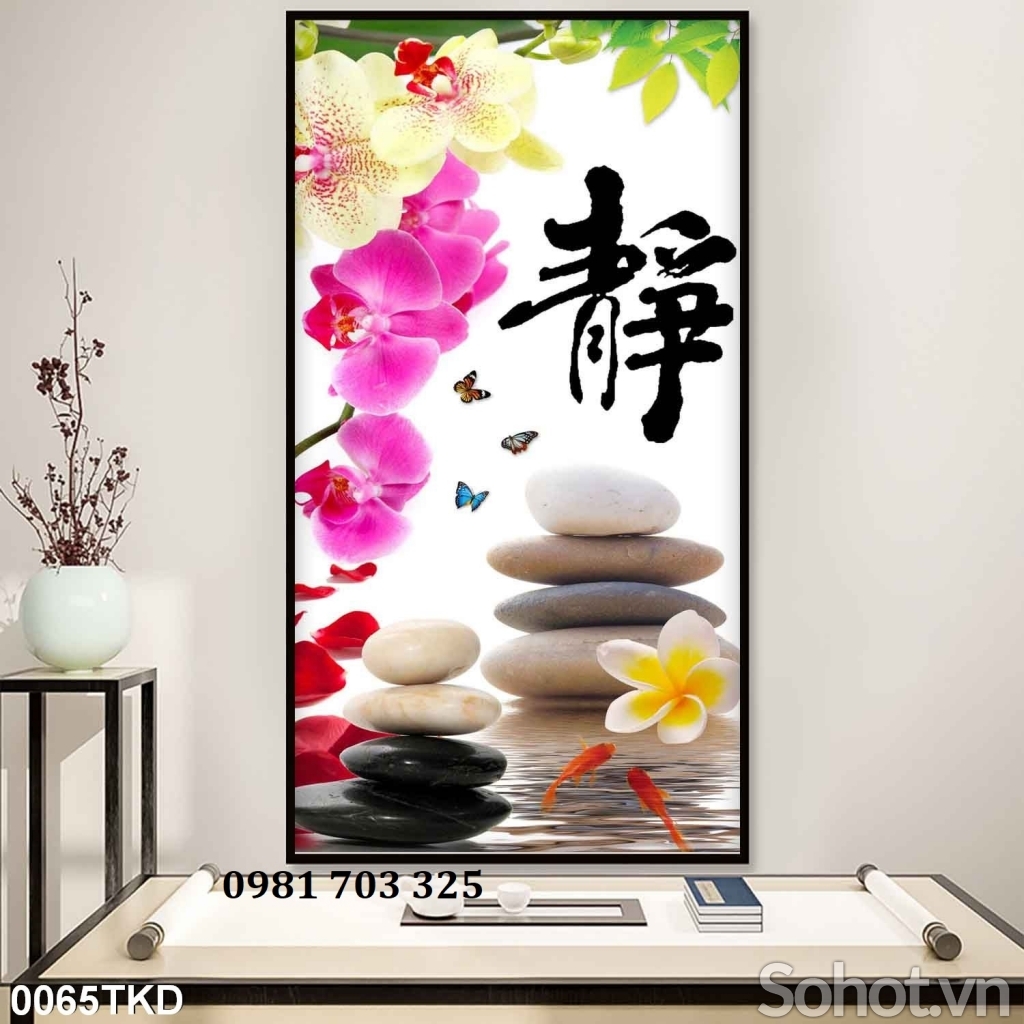 Tranh gạch 3D khổ đứng đẹp