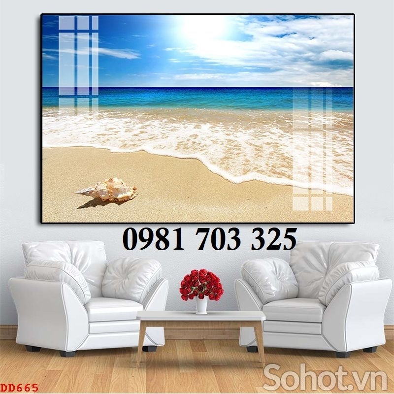 Gạch tranh phong cảnh biển