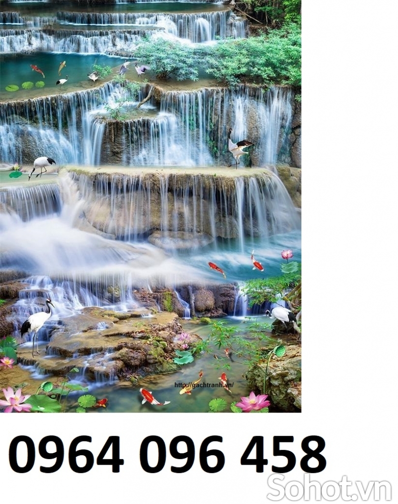 Tranh gạch 3d phong cảnh khổ đứng - MCN95