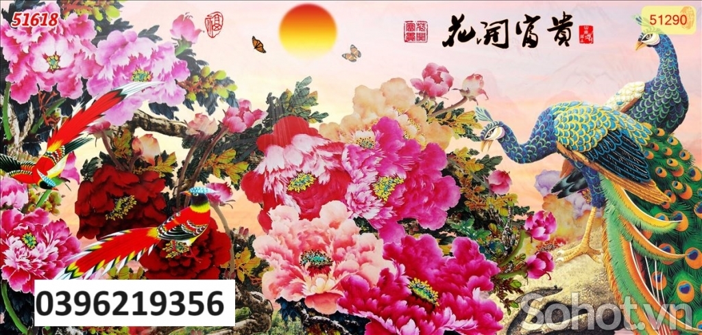 Tranh hình công phượng đẹp trang trí