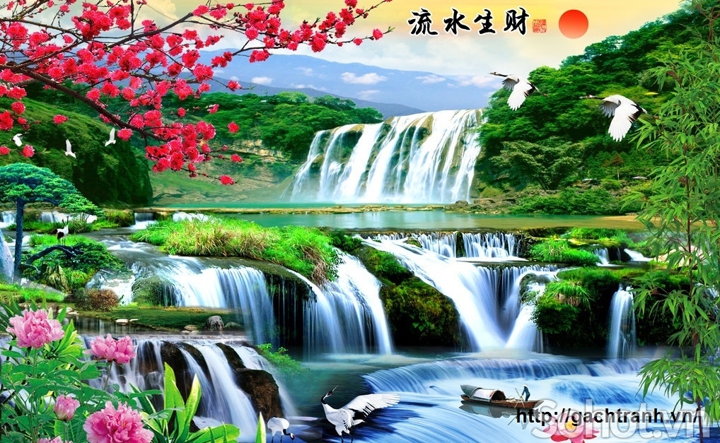 Tranh gạch 3d phong cảnh đồng quê - SXMM7