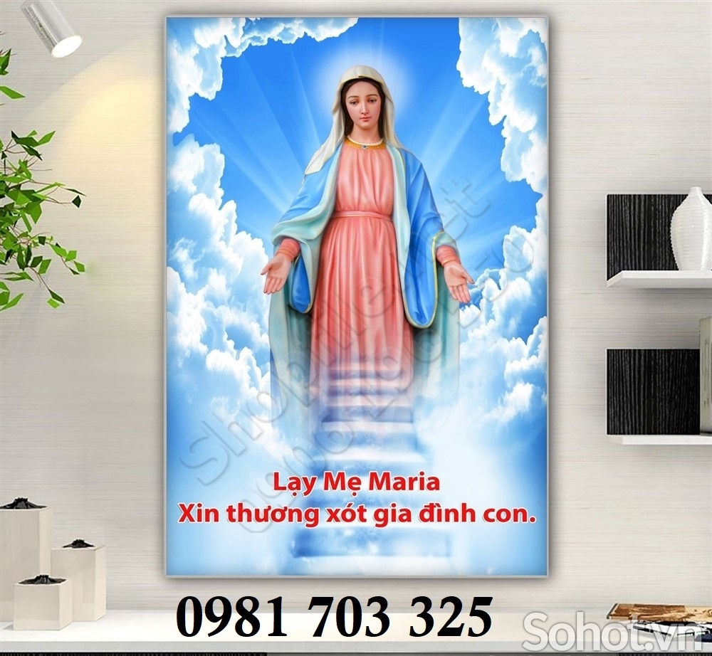 Tranh gạch men 3D công giáo