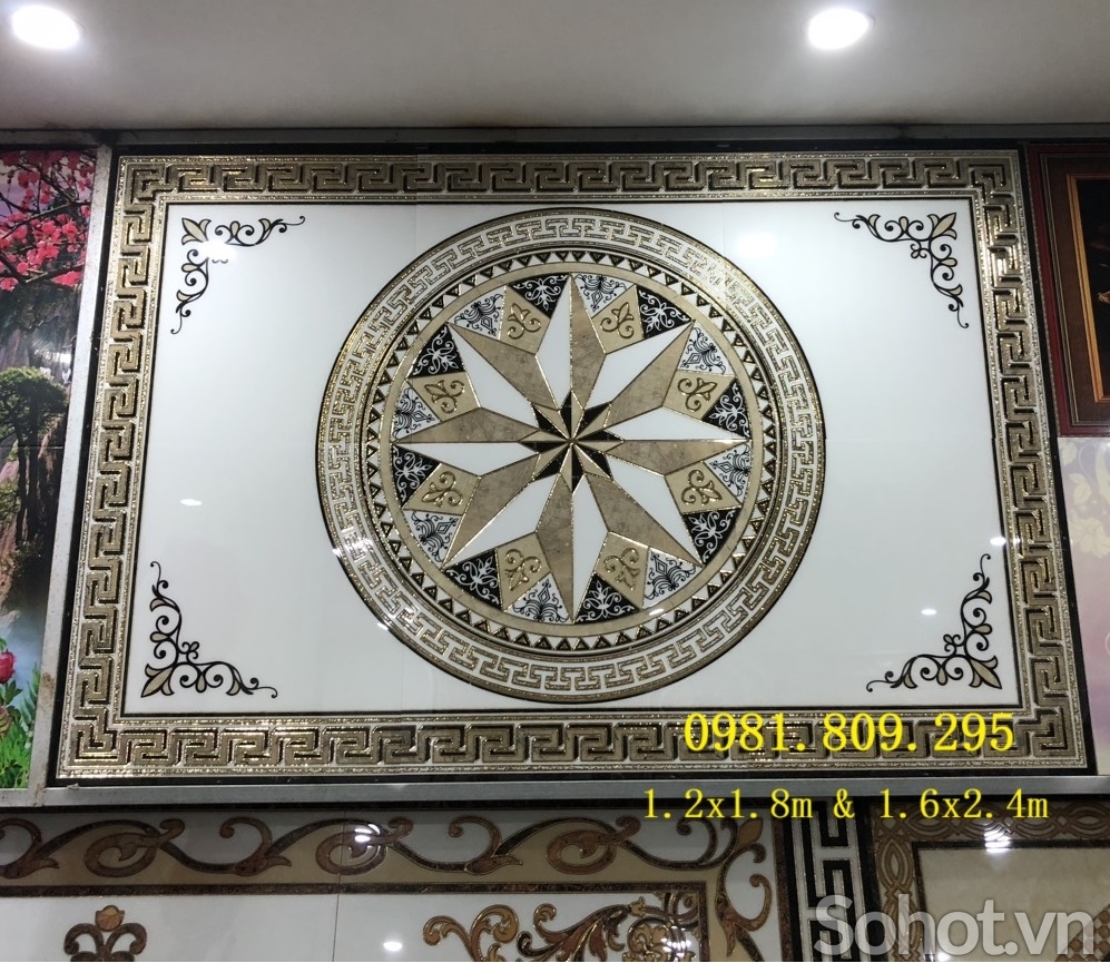 Gạch thảm lát nền nhà hoa văn đẹp ấn tượng