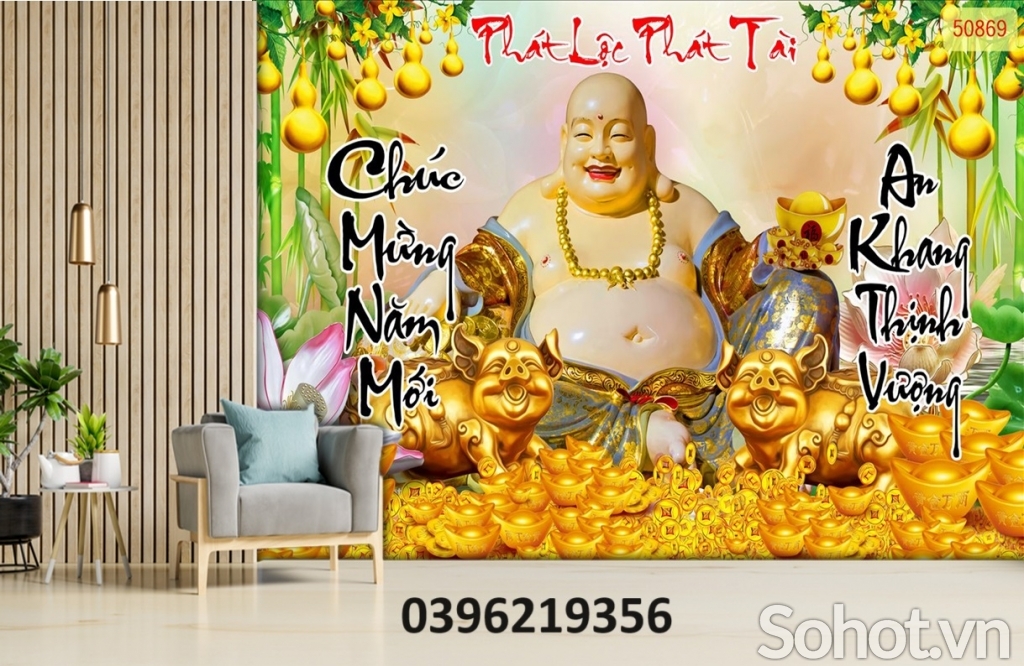 Tranh gạch tài lộc 3D