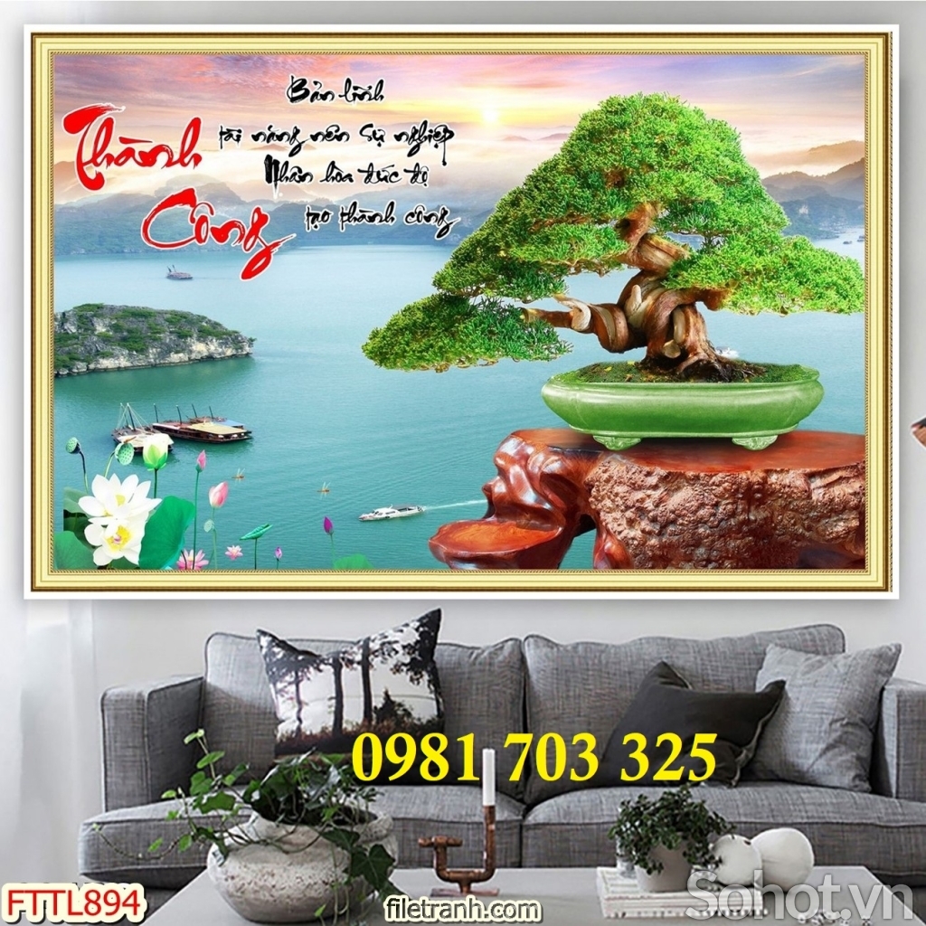 Gạch tranh hoa mai 3D đẹp trang trí