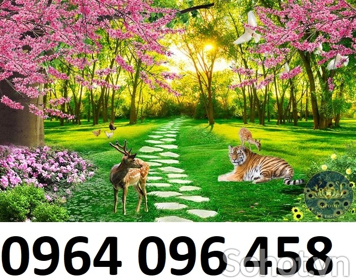 Tranh cảnh đồng quê 3d - tranh gạch 3d ốp tường - SSX51