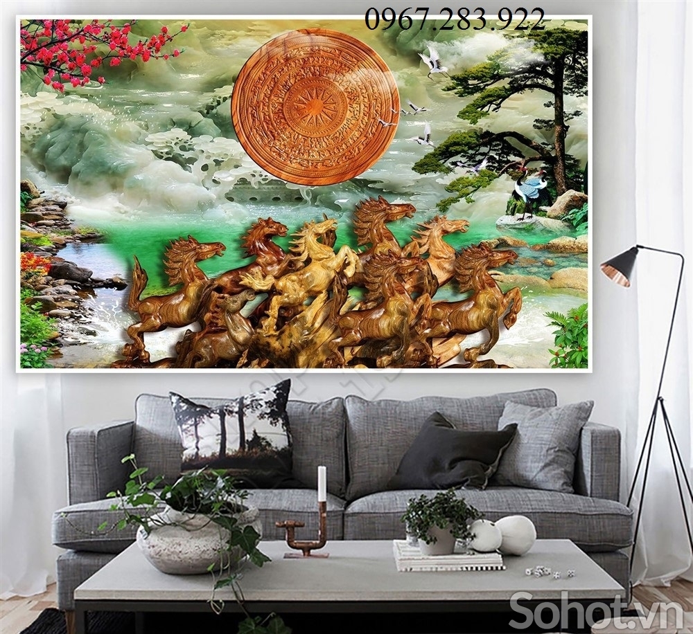 Tranh 3D- Tranh mã đáo thành công