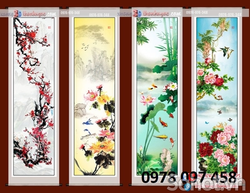 Tranh đẹp ốp tường họa tiets 3D