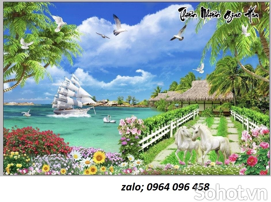 Tranh gạch 3d phong cảnh đẹp - TEWXC4