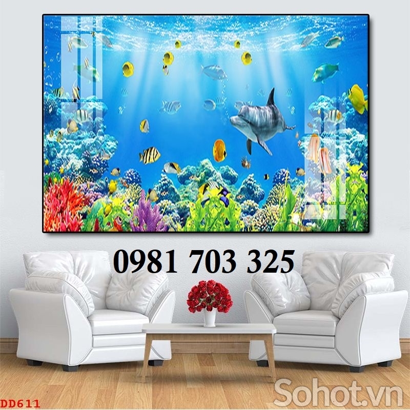 Gạch tranh phong cảnh biển 3D