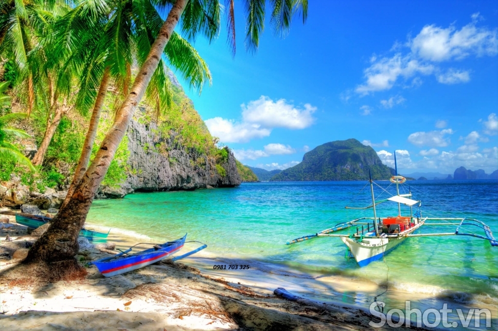 Tranh gạch 3D phong cảnh biển trang trí phòng