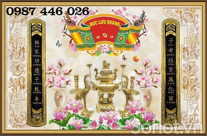 Gạch tranh phòng thờ HP8722