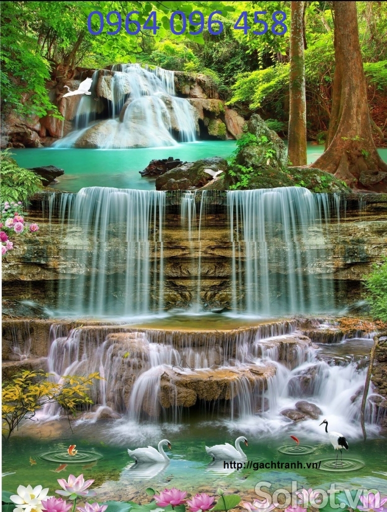 Tranh gạch 3d phong cảnh đồng quê - SXMM7