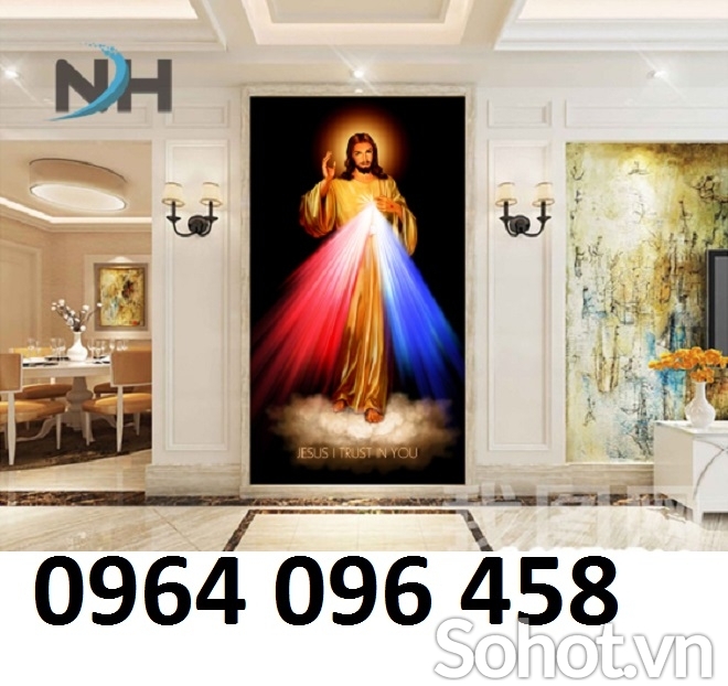 Tranh gạch thiên chúa 3d ốp tường - XCBV42