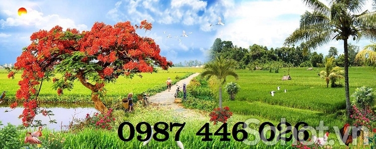 Gạch tranh làng quê 3d HP612
