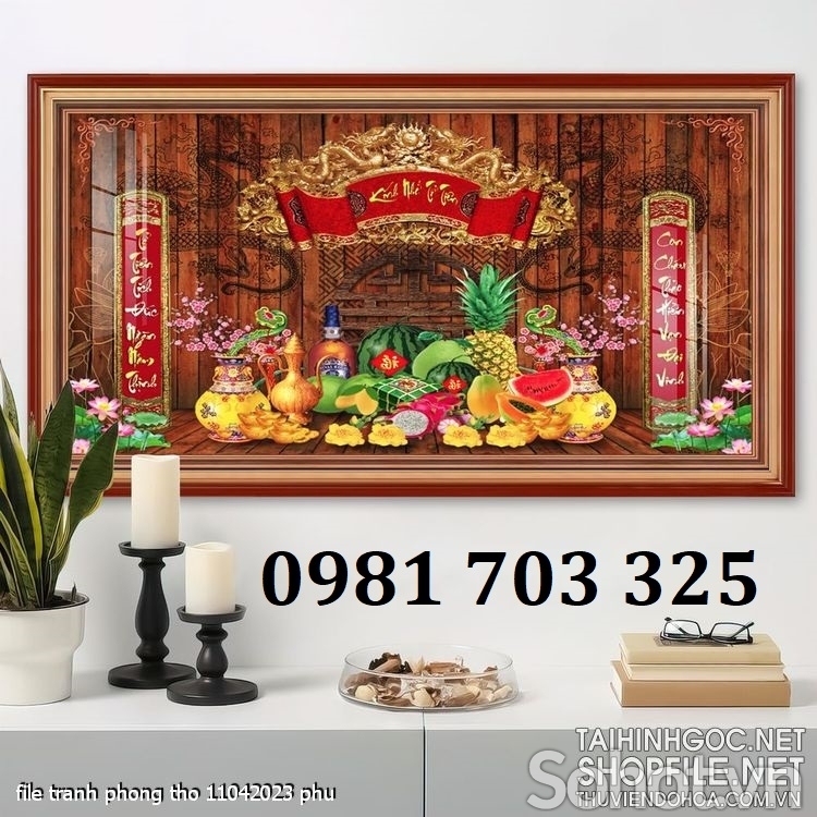 Gạch men dán tường phòng thờ