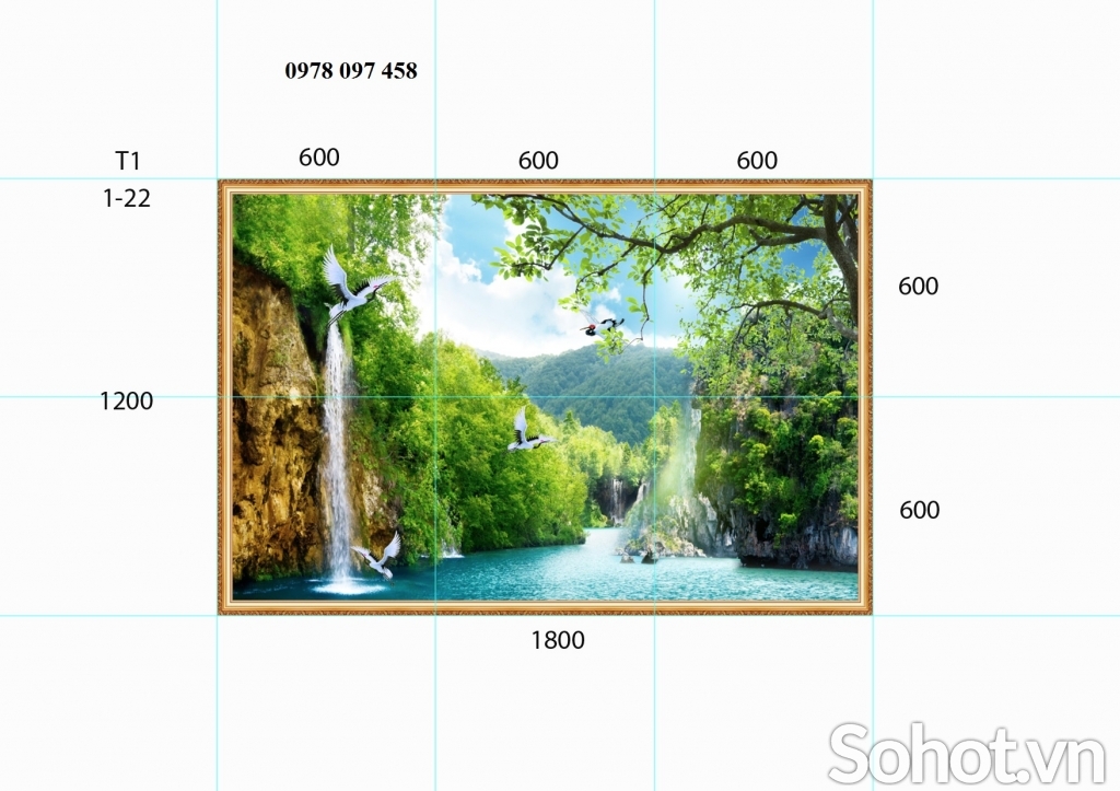 Tranh 3D - tranh gạch phong cảnh