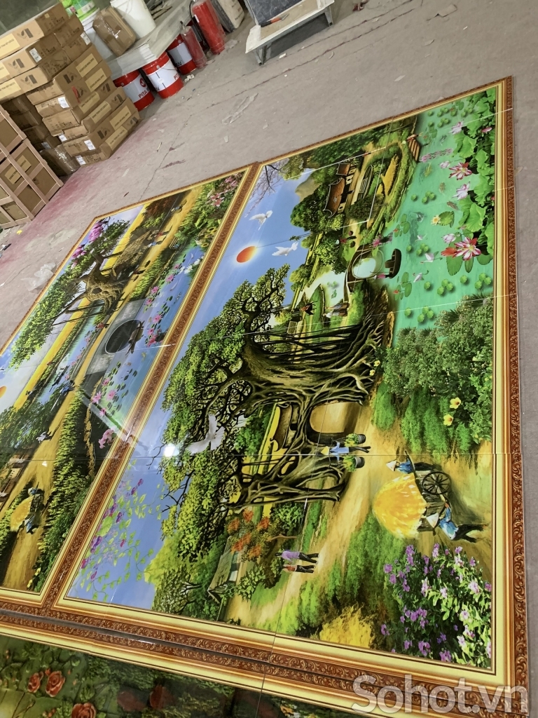 Tranh gạch 3D sản xuất theo yêu cầu