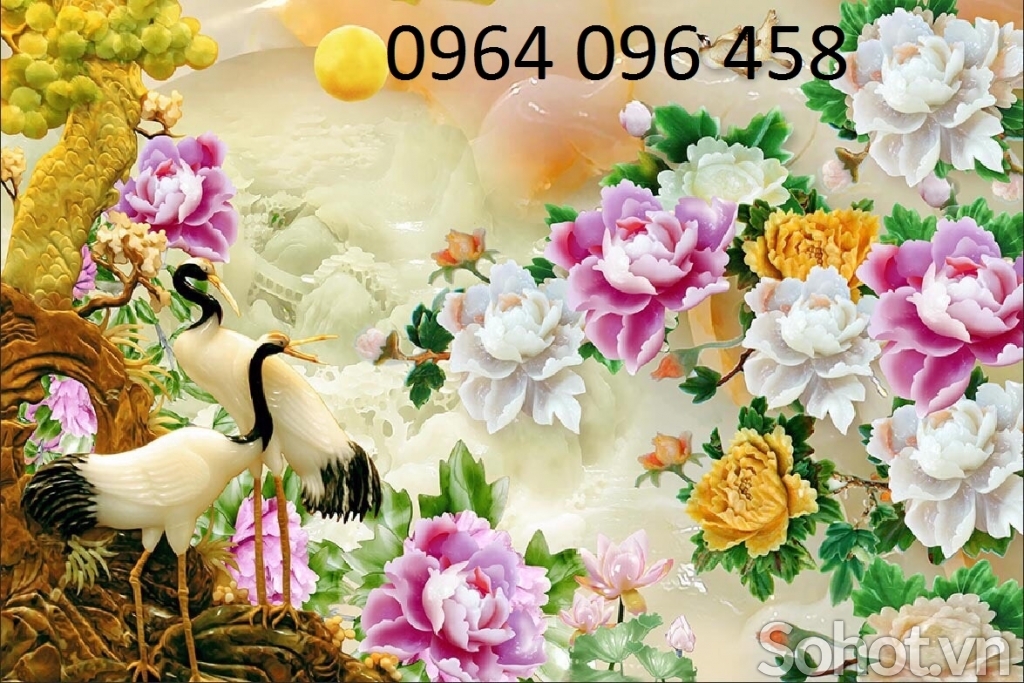 Tranh 3d - tranh gạch 3d trang trí phòng khách - KMMM88