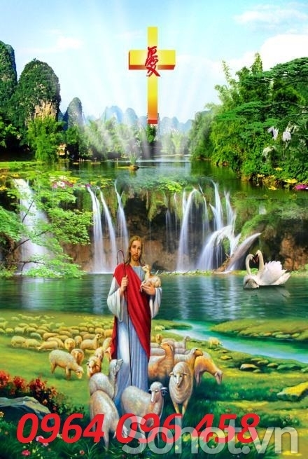 Tranh gạch 3d tranh thiên chúa - 765XVC