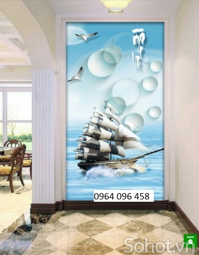 Tranh gạch 3d trang trí phòng khách - 422XN