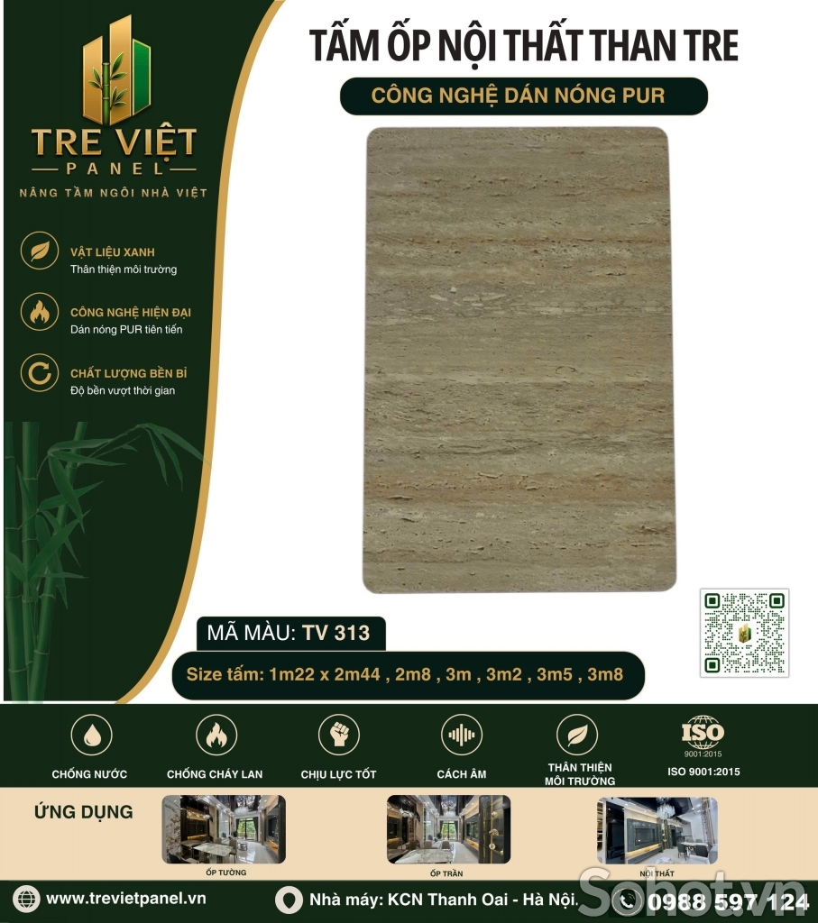 Nhà máy tấm than tre ốp tường