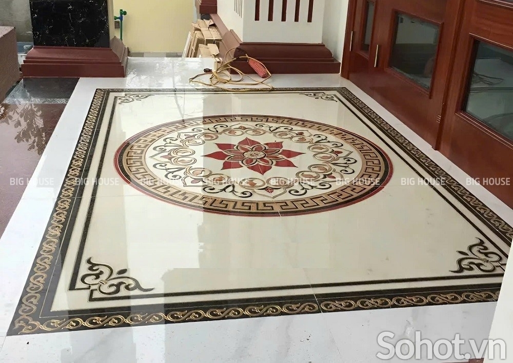 Gạch thảm trang trí phòng khách - SCX63