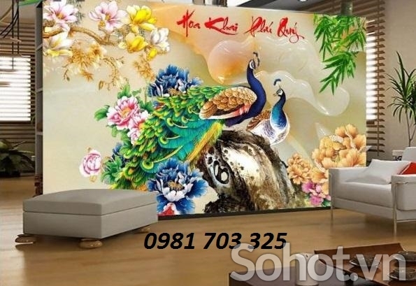 Tranh sứ ngọc 3D trang trí phòng