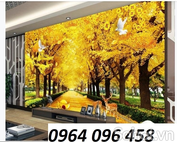 Tranh gạch phong cảnh rừng cây 3d - SXVC633